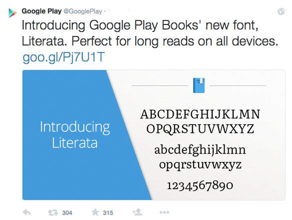 Google'dan E-Kitaplara Yeni Yazı Tipi!
