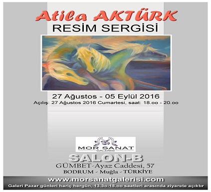 Mor Sanat Galerisi Resim Sergisi - Ressam Atila Aktürk 2