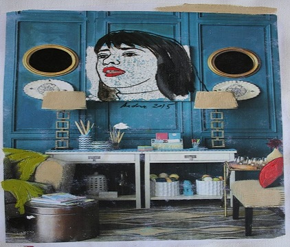 Galeri Eksen Balat Resim Sergisi - Hadra Tanrıverdi Birecik '' Toplu Monologlar ''