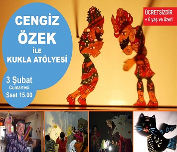 Sabahattin Ali Kültür Merkezi - Cengiz ÖZEK ile Çocuklar için Gölge Kukla Yapım Atölyesi