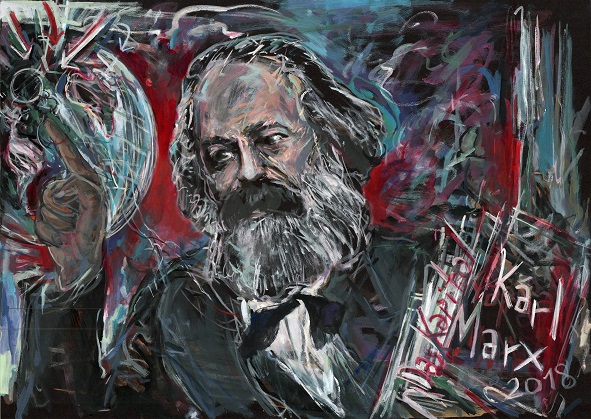 Haydar Özay, 'Karl Marks' Resimleri İle Almanya'da