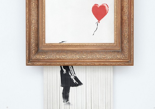 Banksy: 'Eser tamamen parçalara ayrılacaktı' 1