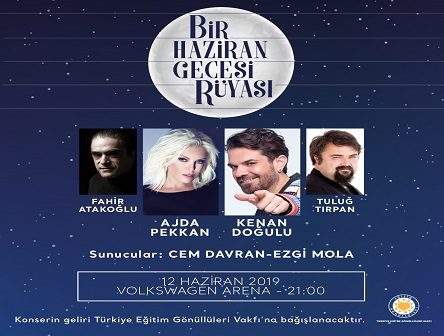 Türkiye Eğitim Gönüllüleri Vakfı yararına 'Bir Haziran Gecesi Rüyası' Konseri