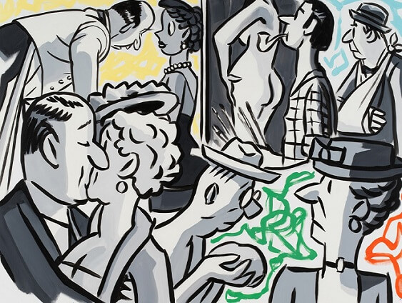 David Salle, 'Refakatsiz Çocuklar' İle Sevil Dolmacı Istanbul'da