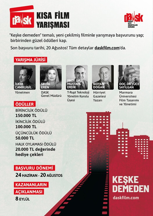 DASK Kısa Film Yarışması Başvuruları Devam Ediyor