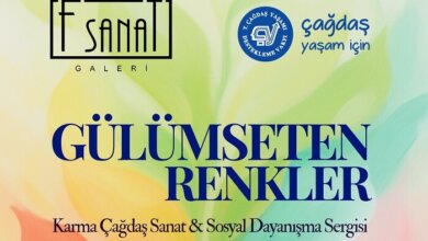 F Sanat Galerisi'nde 'Gülümseten Renkler'