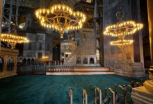 Ayasofya’nın Mihrap Bölümündeki Kubbede Çalışmalar Başlıyor
