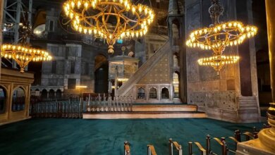 Ayasofya’nın Mihrap Bölümündeki Kubbede Çalışmalar Başlıyor